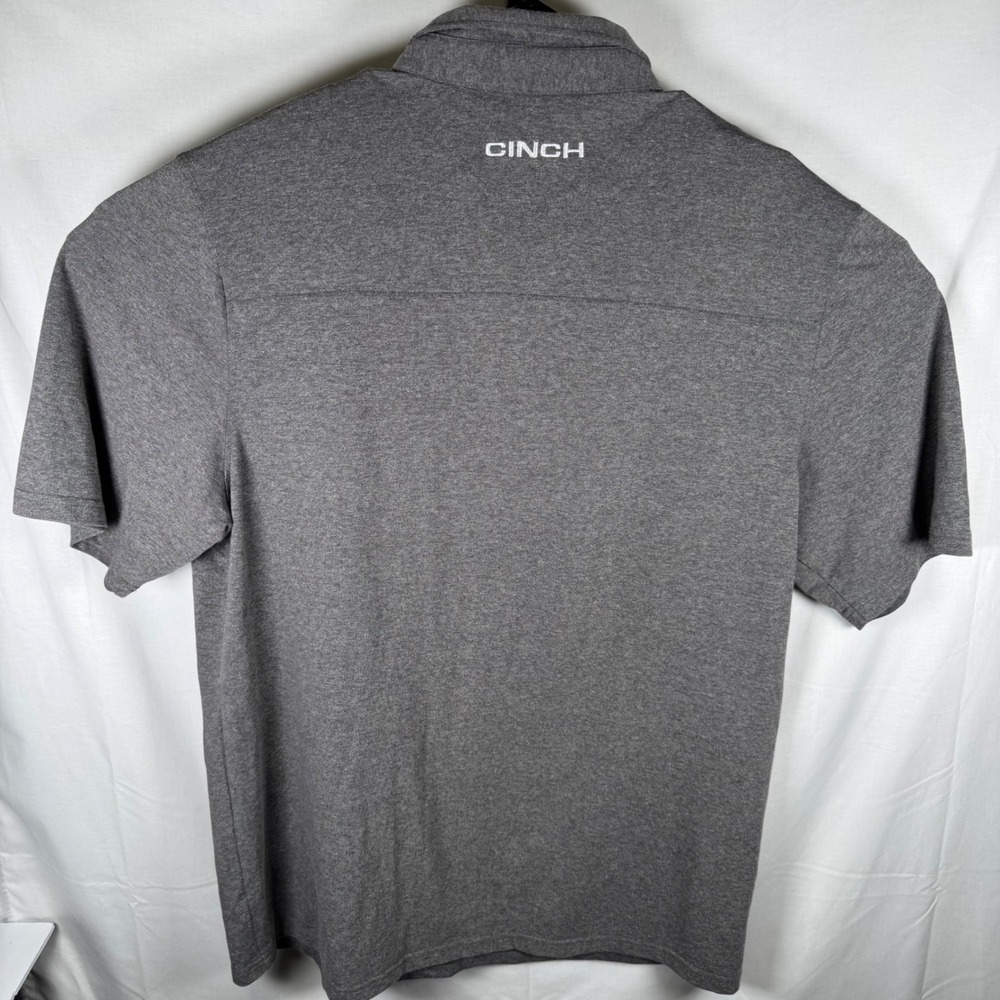 Cinch Polo Shirt Mens XXL Grey Arena Flex Short Sleeve Athleisure MTK1863016‎ - Picture 3 of 10